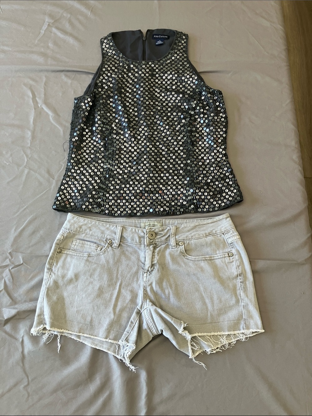 Sequin Embellished Sleeveless Top - and Shorts size 4